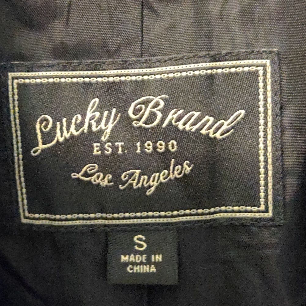 Lucky Brand Black Striped Double Breasted Jacket Size S - Picture 7 of 9